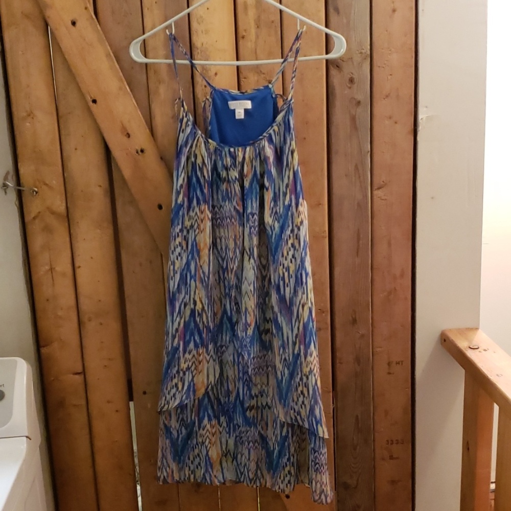 Colorful spaghetti strap dress